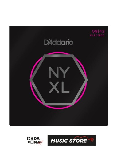 D'Addario NYXL0942 Elektro Gitar Tel Seti – Nickel Wound, Super Light 09-42
