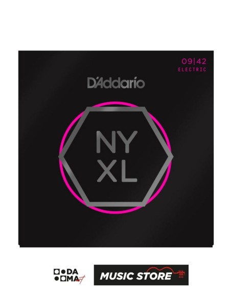 D'Addario NYXL0942 Elektro Gitar Tel Seti – Nickel Wound, Super Light 09-42