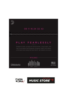 D'Addario NYXL0942 Elektro Gitar Tel Seti – Nickel Wound, Super Light 09-42 2