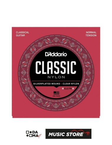 D'Addario EJ27N Student Nylon 4/4 Klasik Gitar Tel Seti – Normal Tension