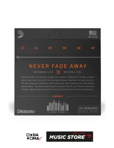 D'Addario XTAPB1047 XT Комплект струн для акустической гитары – фосфорная бронза, Extra Light 10-47 2