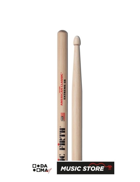 Vic Firth X5B American Classic Extreme 5B Baget – Hickory, Ahşap Uç