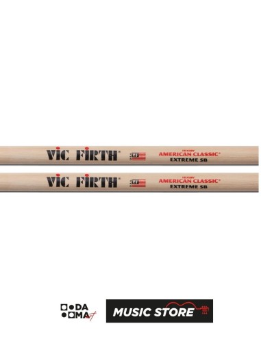 Vic Firth X5B American Classic Extreme 5B Барабанные палочки – Hickory, деревянный наконечник