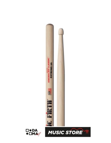 Vic Firth X5A American Classic Extreme 5A Drumsticks – Hickory, Wood Tip