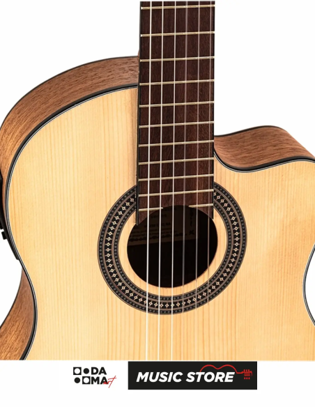 Valler VG250CEQ Kesik Kasa Elektro Klasik Gitar