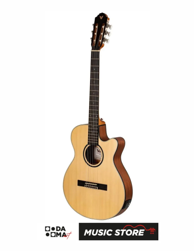 Valler VGX300 İnce Kasa Elektro Klasik Gitar – Naturel Mat