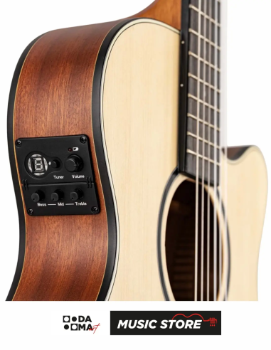 Valler VGX300 İnce Kasa Elektro Klasik Gitar – Naturel Mat