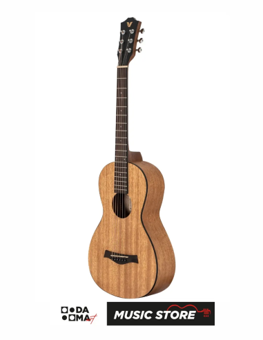 Valler PRL200 Parlor Travel Mini Akustik Gitar – Naturel Mat