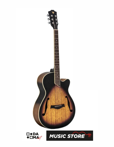 Valler AG213 SB Sunburst Cutaway Acoustic Guitar