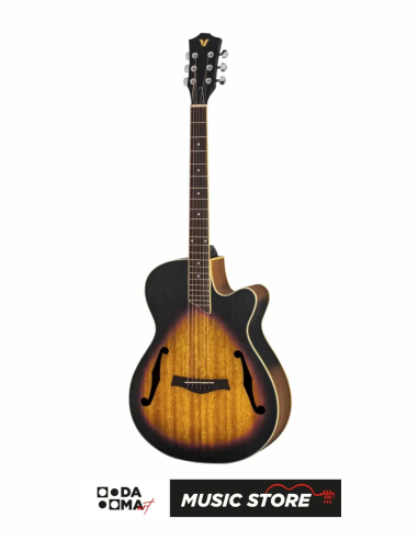 Valler AG213 SB Sunburst Kesik Kasa Akustik Gitar