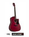 Valler AG240 RD Akustik Gitar - Kırmızı