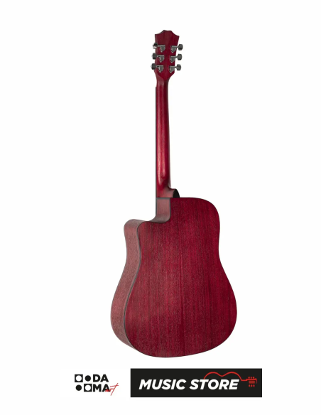 Valler AG240 RD Acoustic Guitar - Red