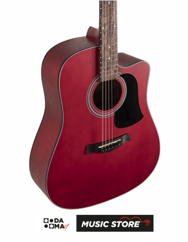Valler AG240 RD Acoustic Guitar - Red