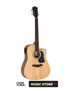Valler AG240 EQ Electro Acoustic Guitar - Natural