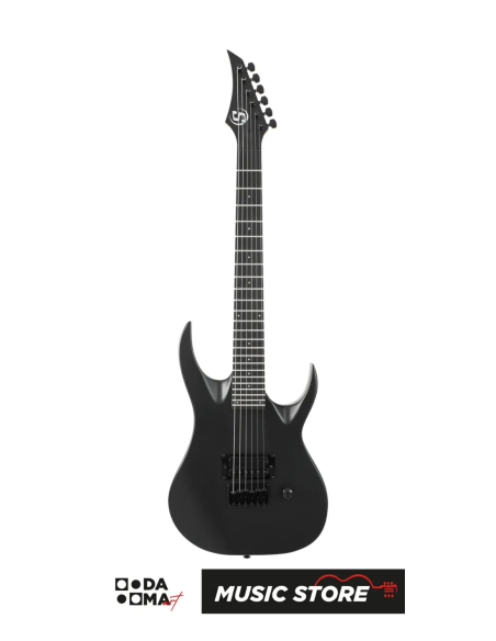 S by Solar AB4.61MC 3/4 Electric Guitar - Carbon Black Matte