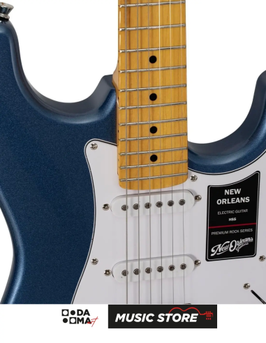 New Orleans NHS9720BLU HSS Elektro Gitar – Mavi
