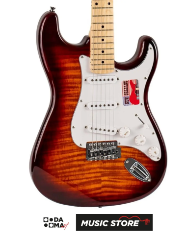 New Orleans NSS9720 WSB SSS Strat Electric Guitar – Wine Sunburst