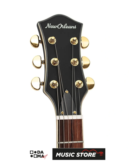 New Orleans NLP1000MX Электрогитара Les Paul – Чёрный Матовый