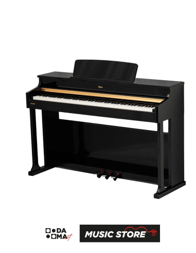 Valler PM100 Digital Piano – 88 Keys, Black Glossy