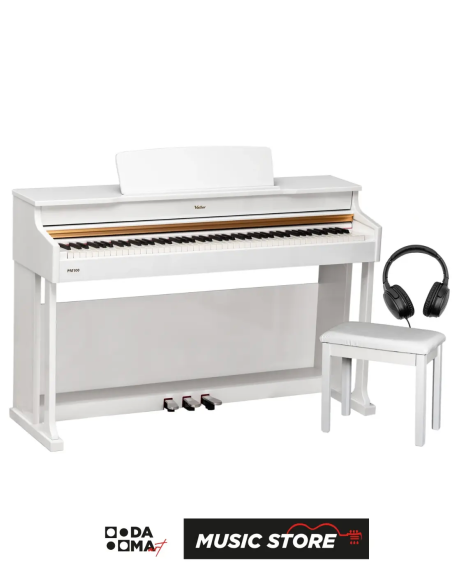 Valler PM100 Цифровое пианино – 88 клавиш, Белый глянец