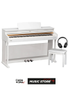 Valler PM100 Digital Piano – 88 Keys, White Glossy