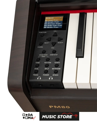 Valler PM80 Digital Piano – 88 Keys, Rosewood Finish