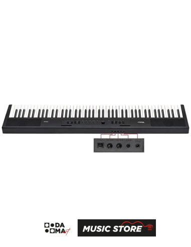 Valler PMS88 Portable Digital Piano – 88 Keys, Black