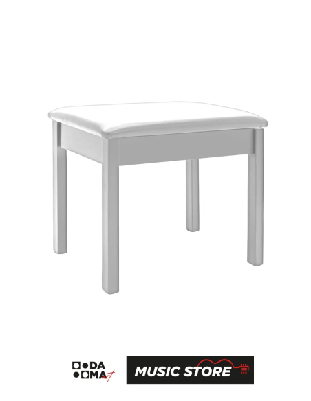 CNG MW BEYAZ KAPLAMA PİYANO TABURESİ