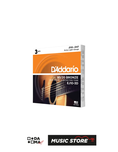 DADDARIO EZ910 11-52 AKUSTİK GİTAR TELİ