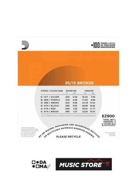 DADDARIO EZ900  AKUSTİK GİTAR TELİ