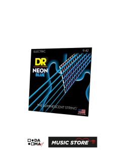 DR NBE-9 HI-DEF NEON MAVİ ELEKTRO GİTAR TELİ (LIGHT 9-42)