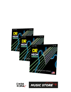 DR NGE-10 HI-DEF NEON YEŞİL ELEKTRO GİTAR TELİ (MEDIUM 10-46) 2