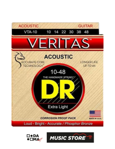 DR VTA-10 VERITAS AKUSTİK GİTAR TELİ (EXTRA LIGHT 10-48)
