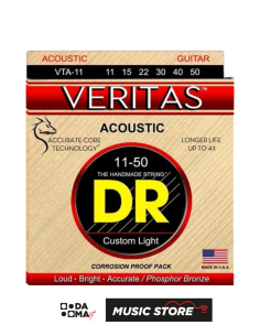 DR VTA-11 VERITAS AKUSTİK GİTAR TELİ (CUSTOM LIGHT 11-50)